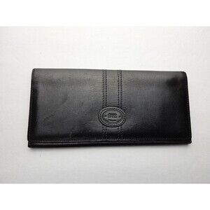 Oaks England Leather Bifold Full Size Long Wallet Black
